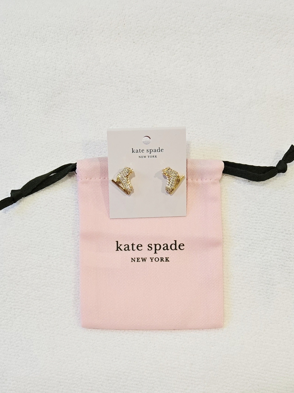 Kate Spade NWT Snow Day Ice Skates Stud Earrings